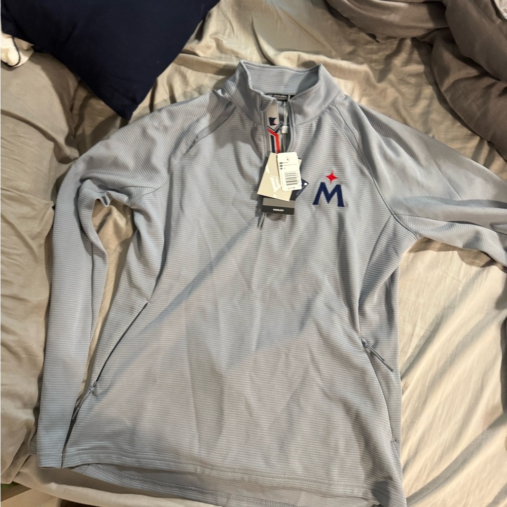 Women’s MN Twins Grey Quarter-Zip Pullover